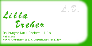 lilla dreher business card